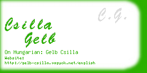 csilla gelb business card